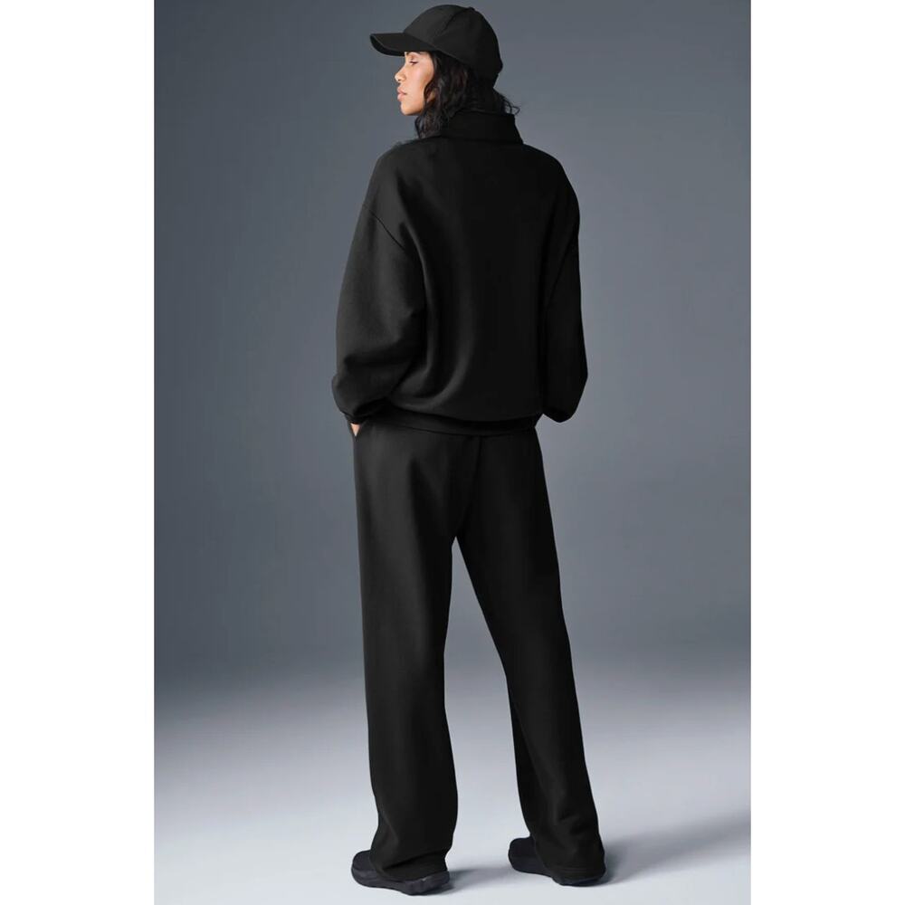 ALO Accolade 1/4 Zip Pullover Black Size Medium NWT - Picture 3 of 4